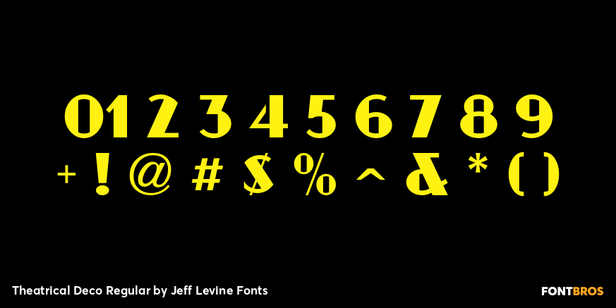 Theatrical Deco Regular Font Poster #4