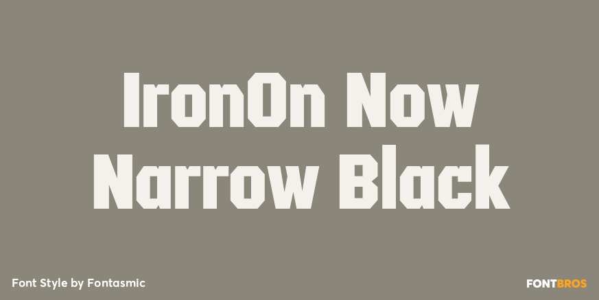 IronOn Now Narrow Black Font Poster #1
