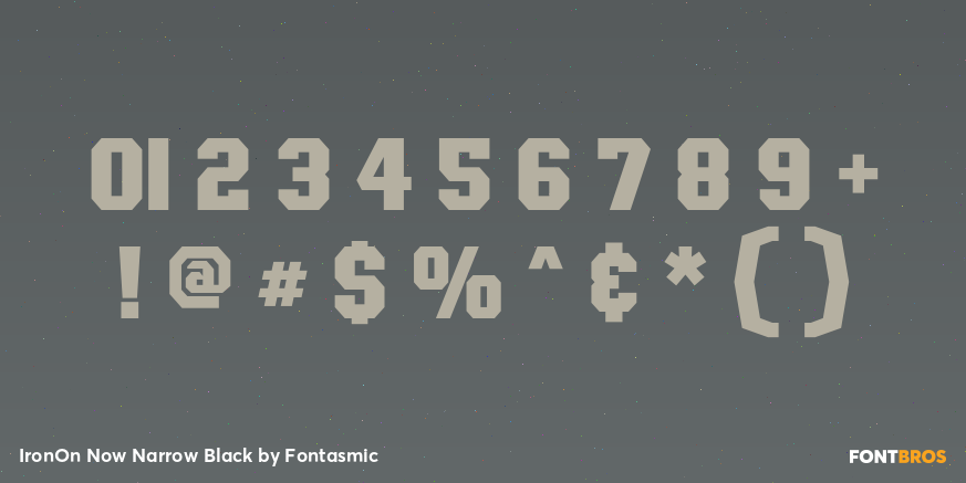 IronOn Now Narrow Black Font Poster #1