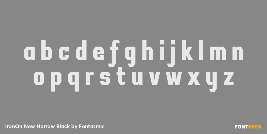 IronOn Now Narrow Black Font Poster #3