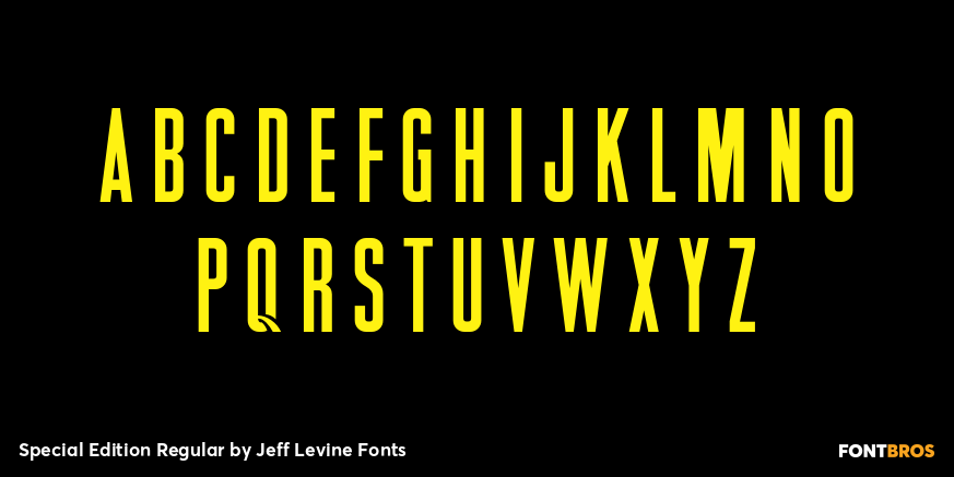 Special Edition Regular Font Poster #3