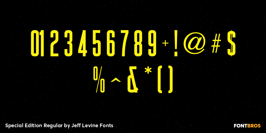 Special Edition Regular Font Poster #4