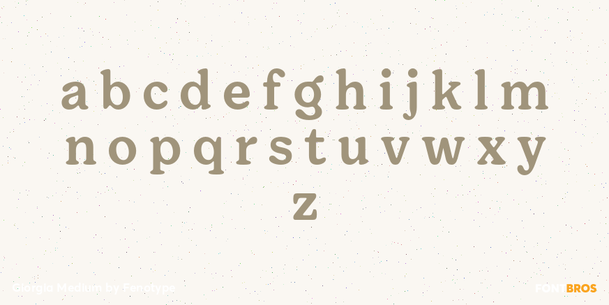 Giorgia Medium Font Poster #3