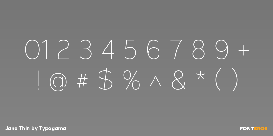 Jane Thin Font Poster #4