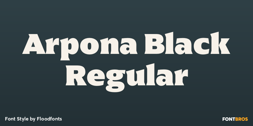 Arpona Black Regular Poster
