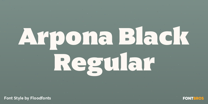 Arpona Black Regular Poster