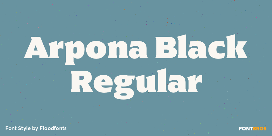 Arpona Black Regular Poster