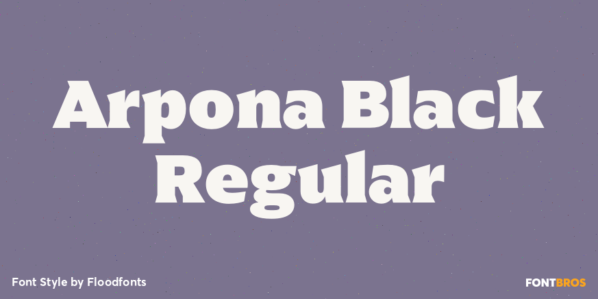 Arpona Black Regular Poster
