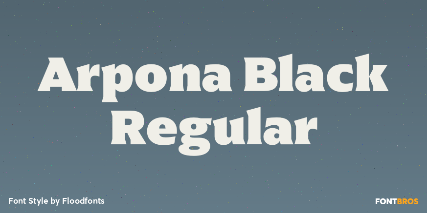 Arpona Black Regular Poster