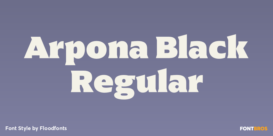 Arpona Black Regular Poster