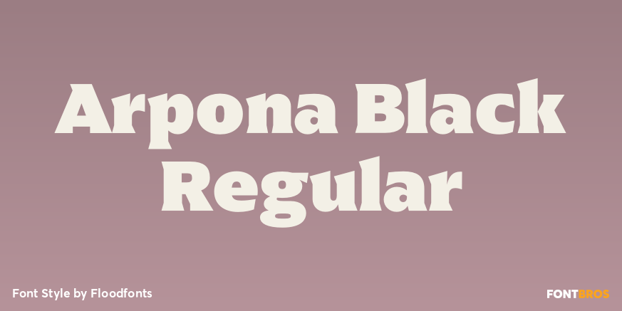 Arpona Black Regular Poster