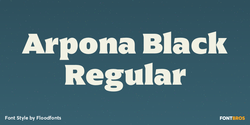 Arpona Black Regular Poster