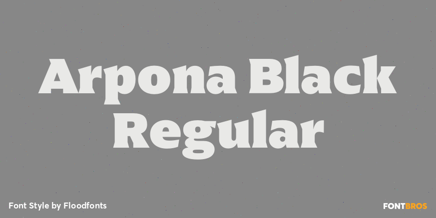Arpona Black Regular Poster