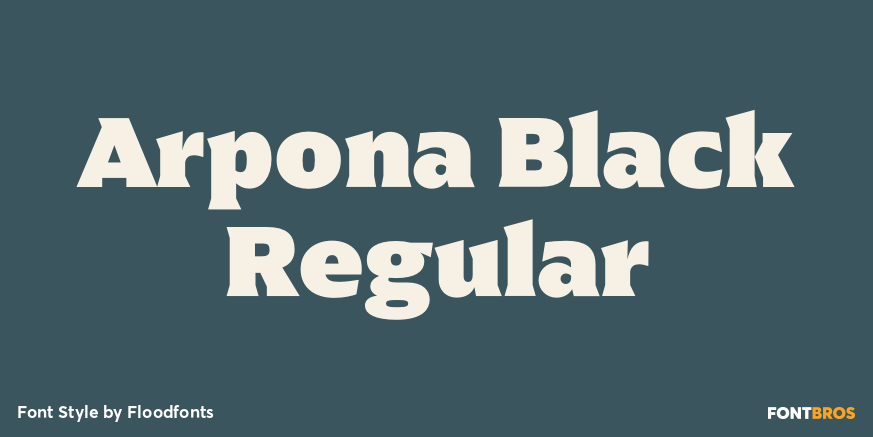 Arpona Black Regular Poster