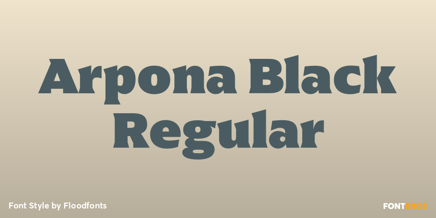 Arpona Black Regular Poster