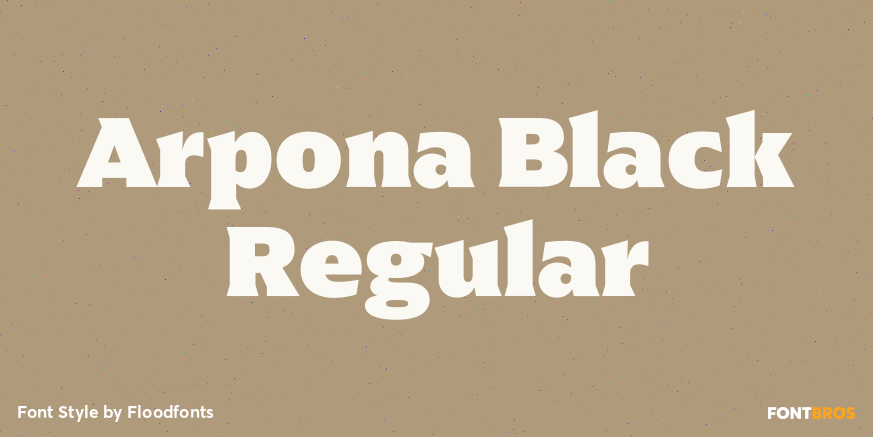 Arpona Black Regular Poster