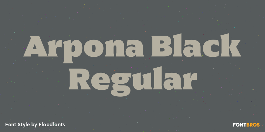 Arpona Black Regular Poster