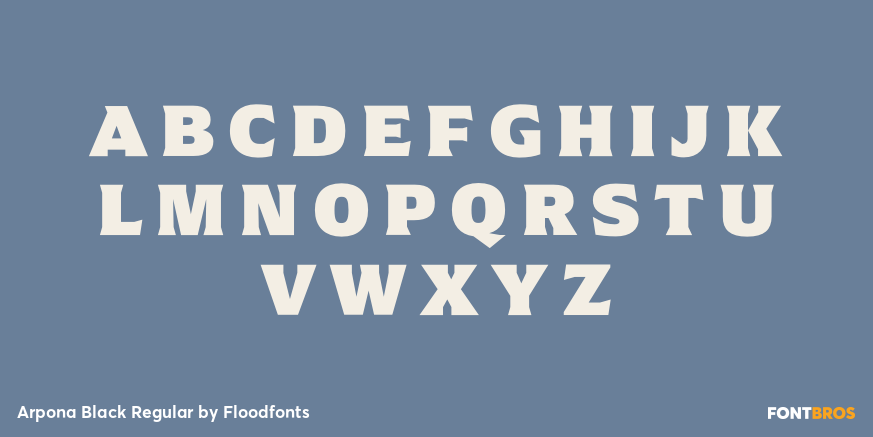 Arpona Black Regular Font Poster #1
