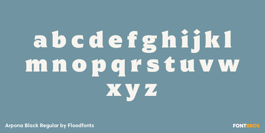 Arpona Black Regular Font Poster #1