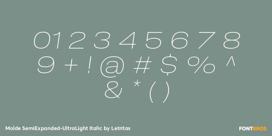 Molde SemiExpanded-UltraLight Italic Font Poster #4