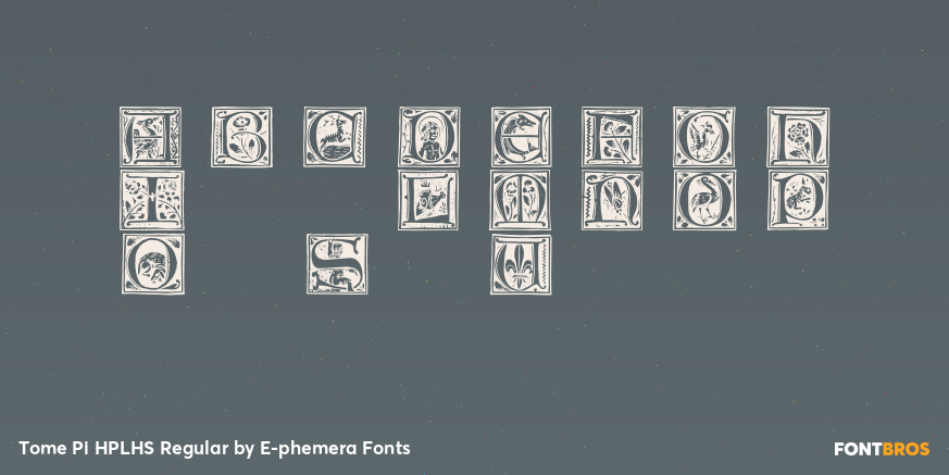 Tome Pi HPLHS Regular Font Poster #3