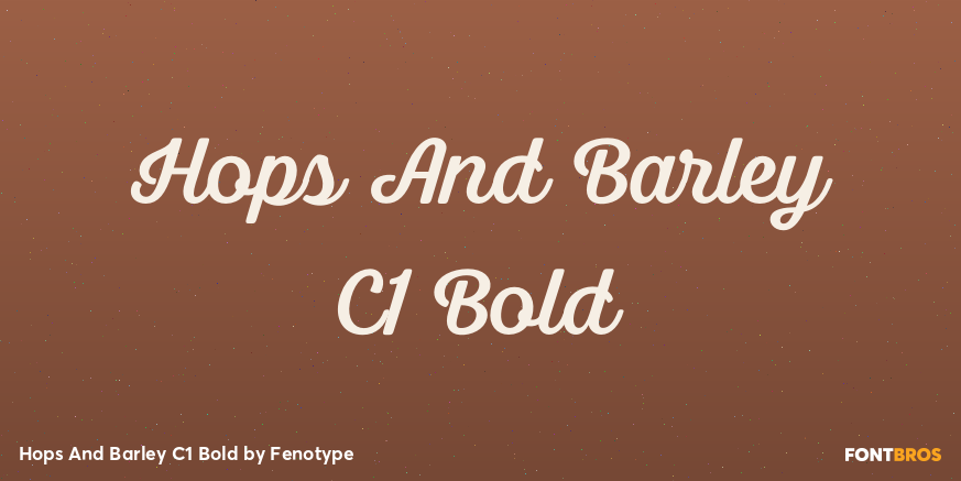 Hops And Barley C1 Bold Poster