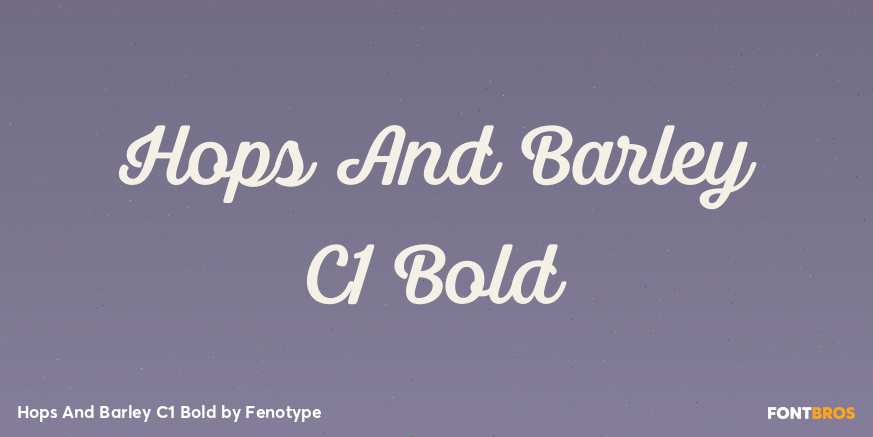 Hops And Barley C1 Bold Poster