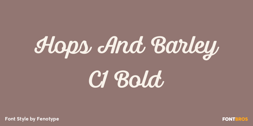 Hops And Barley C1 Bold Poster