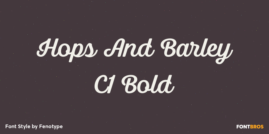 Hops And Barley C1 Bold Poster