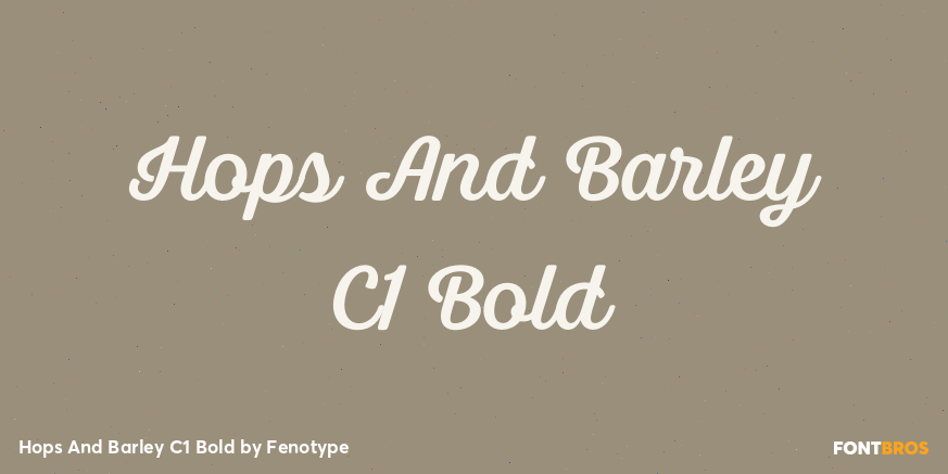 Hops And Barley C1 Bold Poster