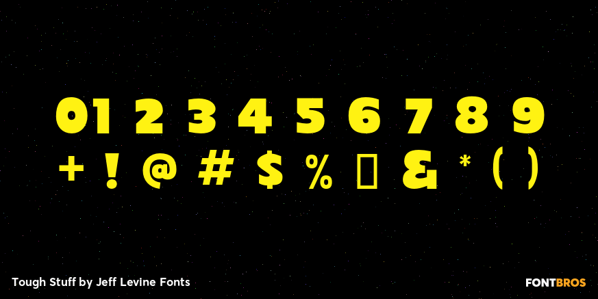 Tough Stuff Font Poster #4