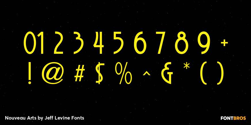 Nouveau Arts Font Poster #4