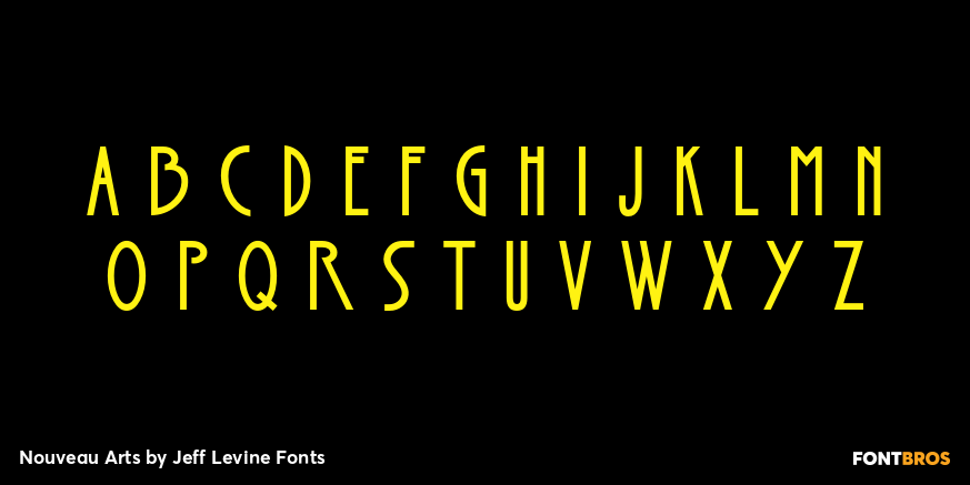 Nouveau Arts Font Poster #2