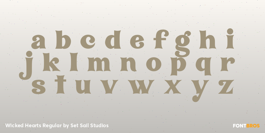 Wicked Hearts Regular Font Poster #3