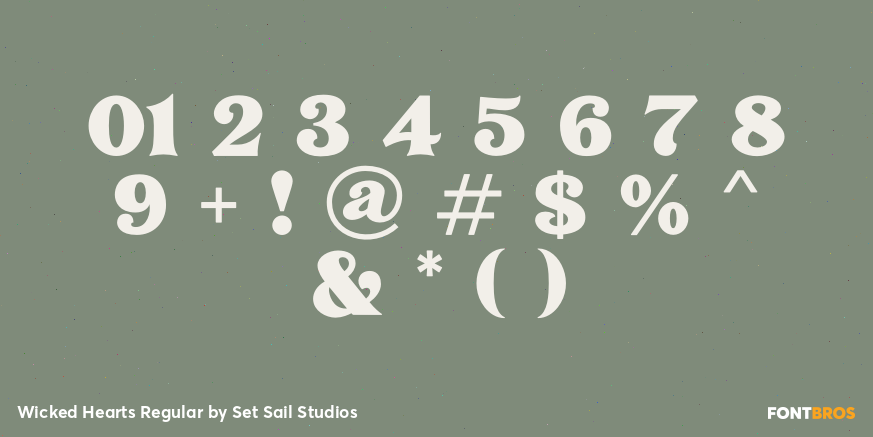 Wicked Hearts Regular Font Poster #4