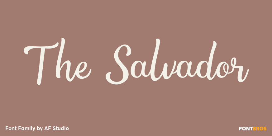 The Salvador Font Poster