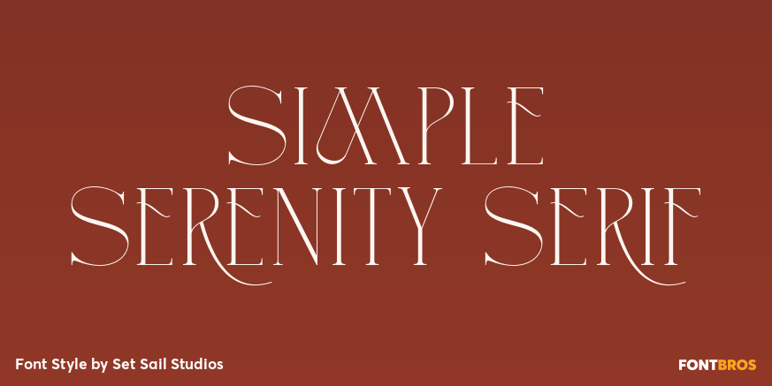 Simple Serenity Serif Poster