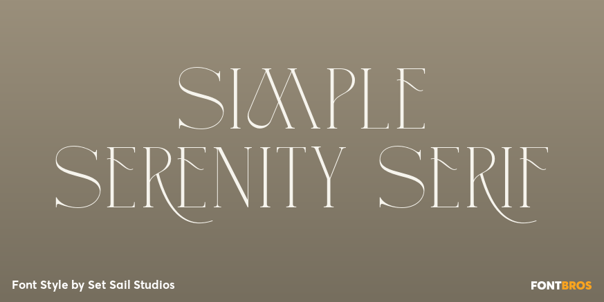 Simple Serenity Serif Poster