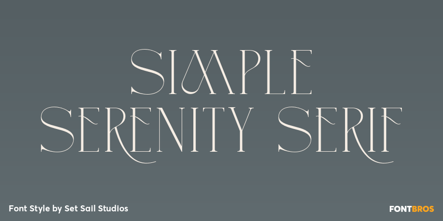 Simple Serenity Serif Poster