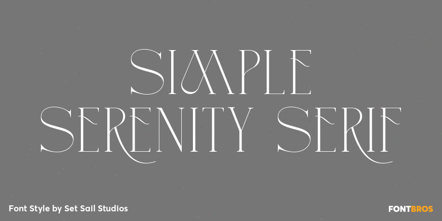 Simple Serenity Serif Poster