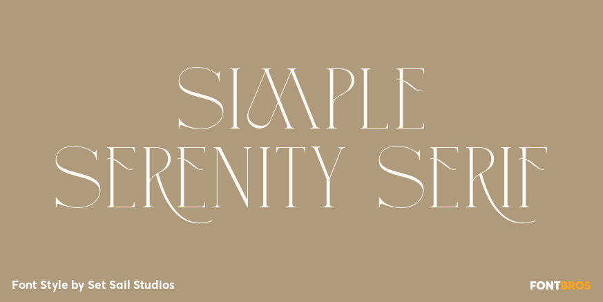 Simple Serenity Serif Poster