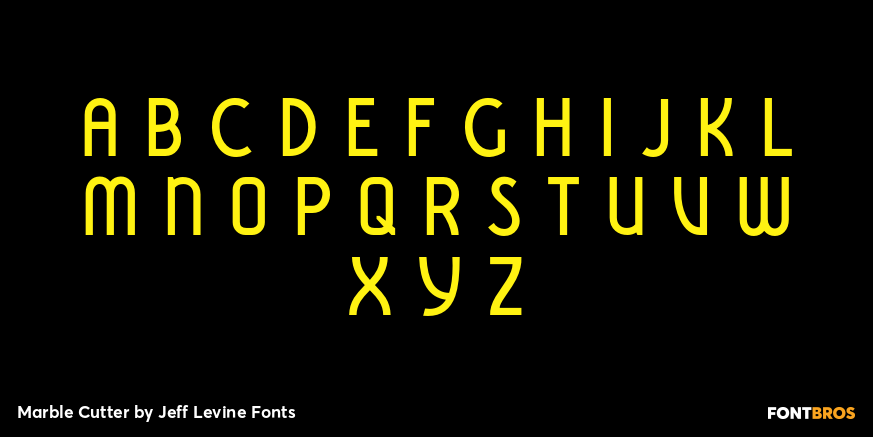 Marble Cutter Font Poster #2