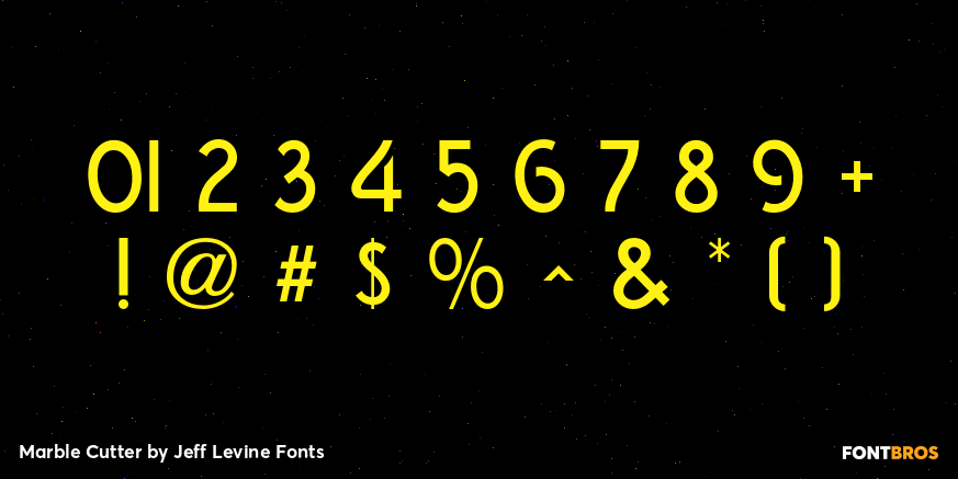 Marble Cutter Font Poster #4