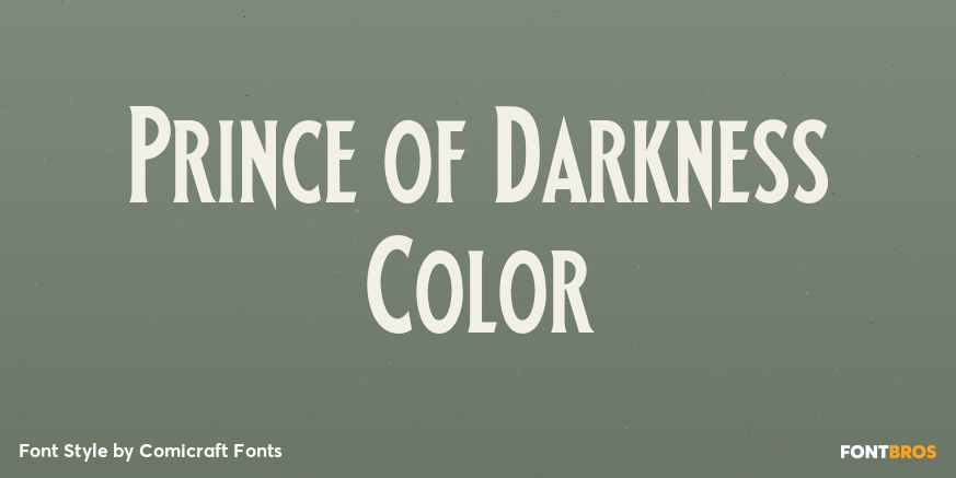 Prince of Darkness Color Poster