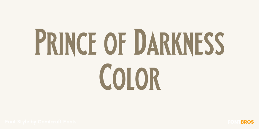 Prince of Darkness Color Poster