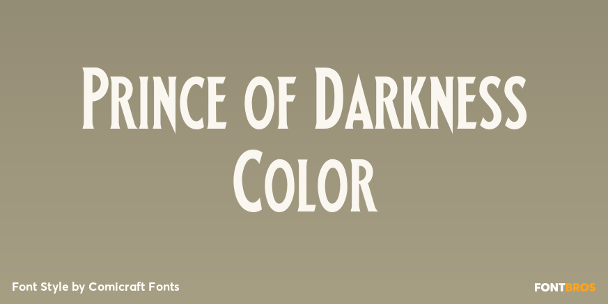 Prince of Darkness Color Poster
