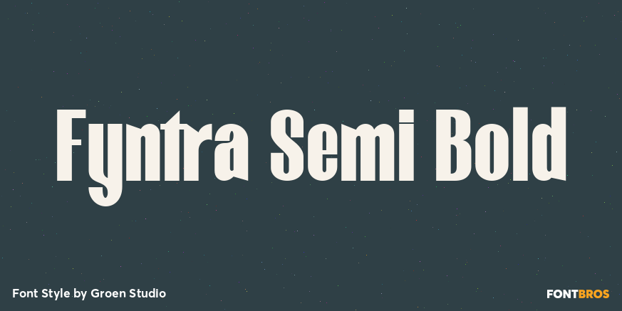 Fyntra Semi Bold Poster