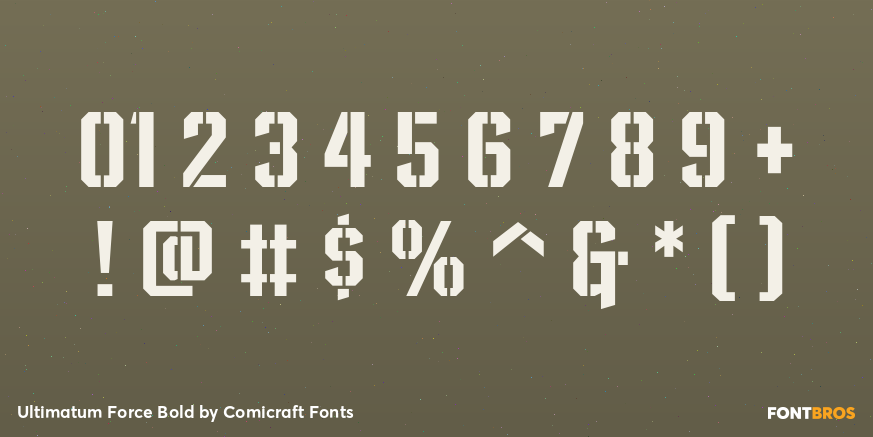 Ultimatum Force Bold Font Poster #4