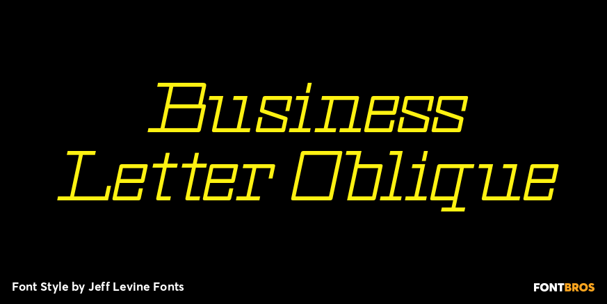 Business Letter Oblique Poster