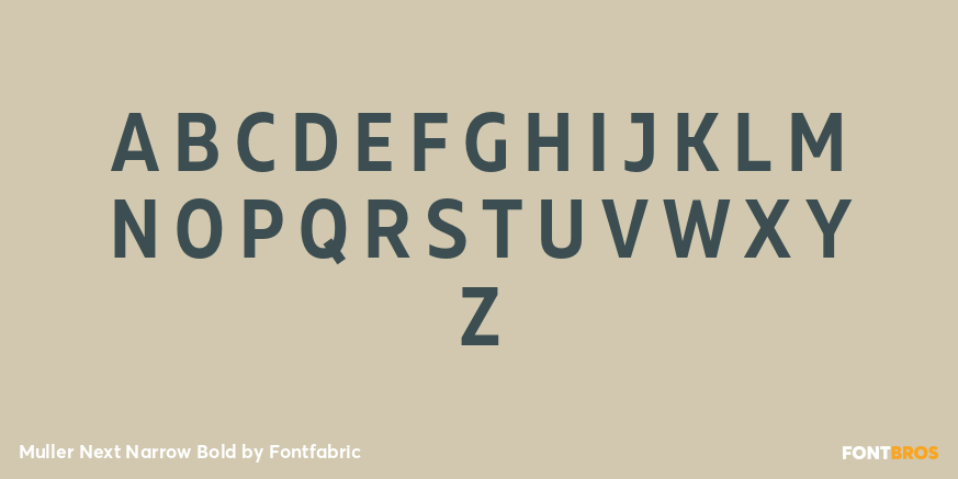 Muller Next Narrow Bold Font Poster #2